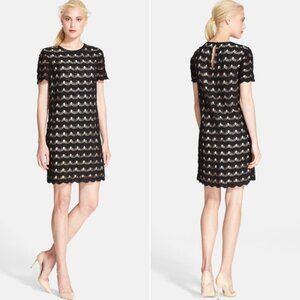 Kate Spade Dress Black Size 4 Kate Spade Virginia Scallop Crochet Cotton Dress